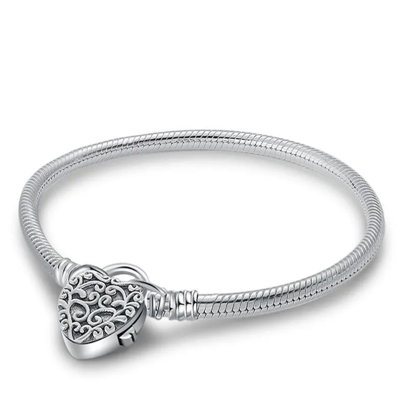 Sterling Silver Sparkling Charms Bracelet