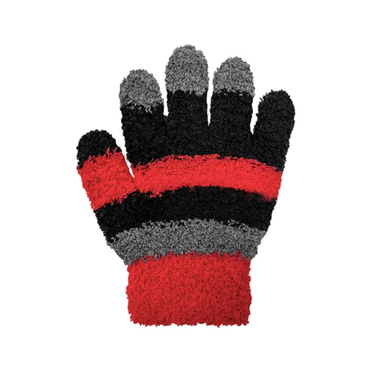 Striped Cozy Yarn Stretch Gloves - Toddler