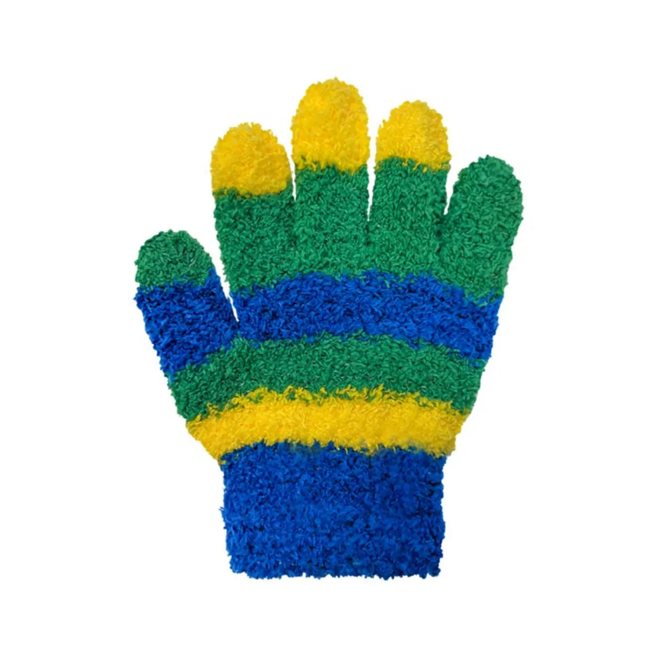 Striped Cozy Yarn Stretch Gloves - Toddler