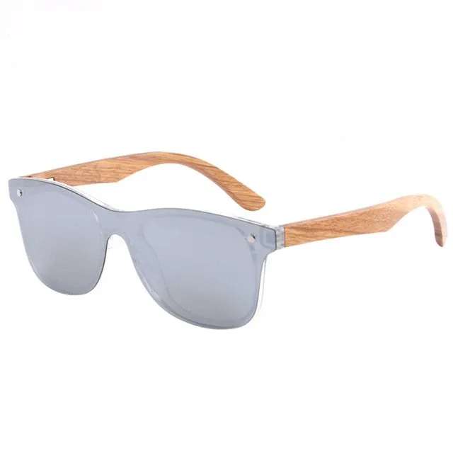 Trendy Girls Retro Wood Sunglasses