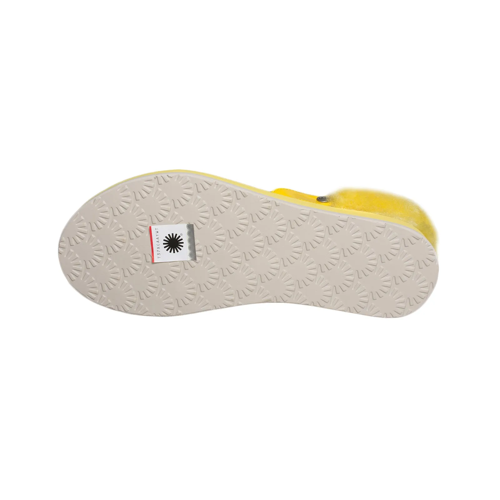 UGG LaaLaa Lemon Yellow Flip Flops - Women's