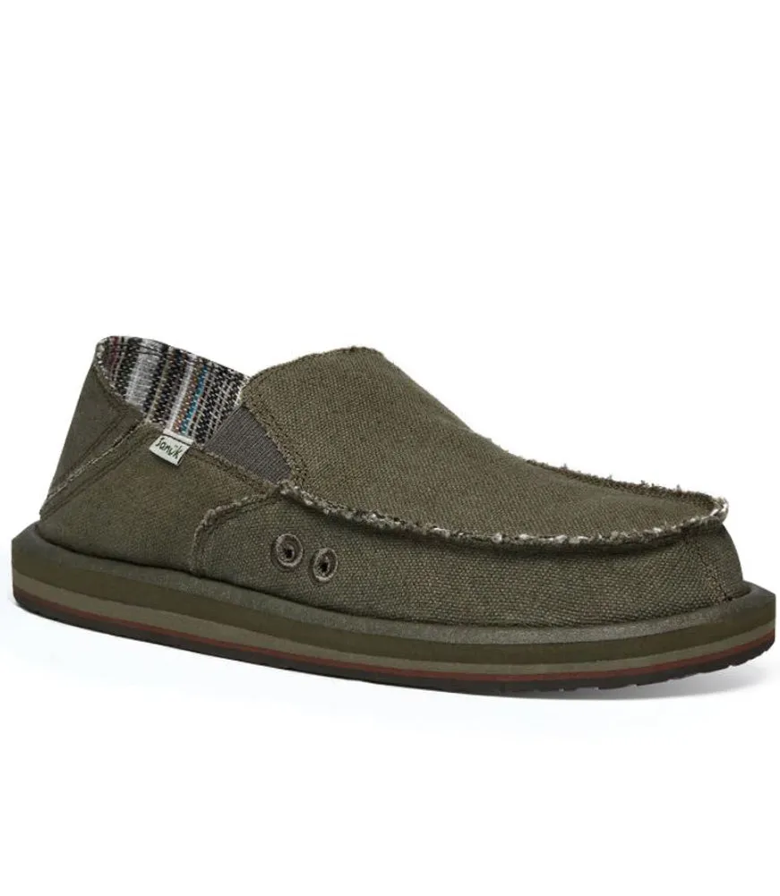 Vagabond St Hemp in Army by Sanuk