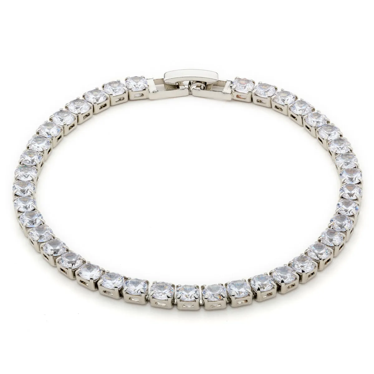 White Round Zirconia Tennis Bracelet