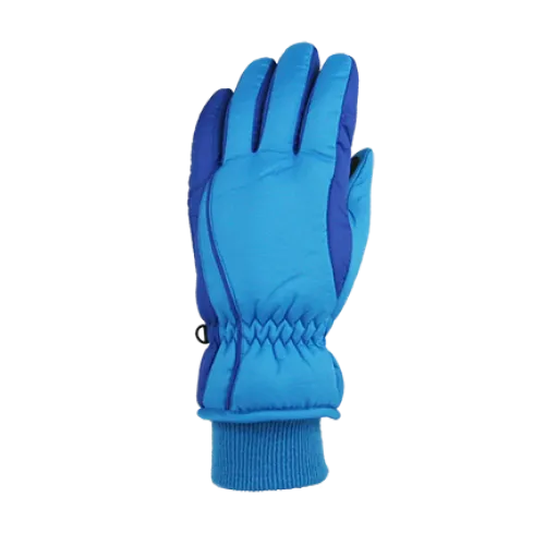 Winter Gloves-Ski Girls Taslon Ski Glove, Ages 4-7, Ages 7-12